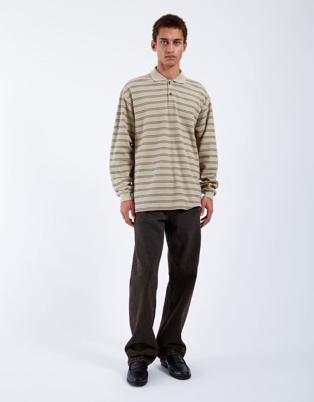 Dr Denim - Reno Polo Top Silver Lining