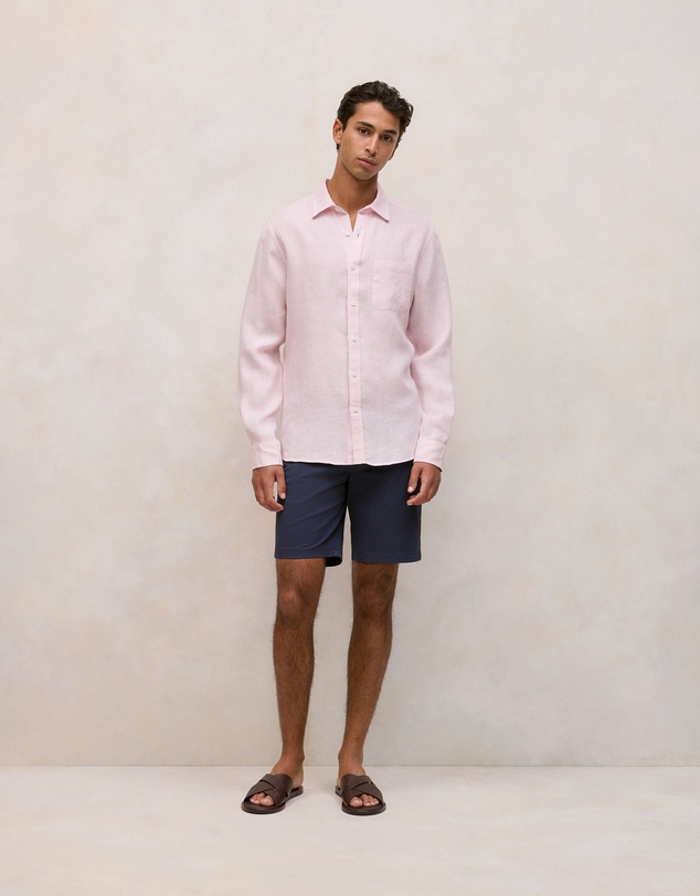 Trenery - Cotton Twill Chino Short in Navy