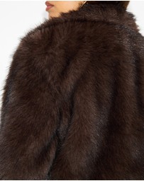 Dazie - Downtown Girl Faux Fur Jacket