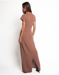 Petal & Pup - Lowell Knit Maxi Dress - Mocha