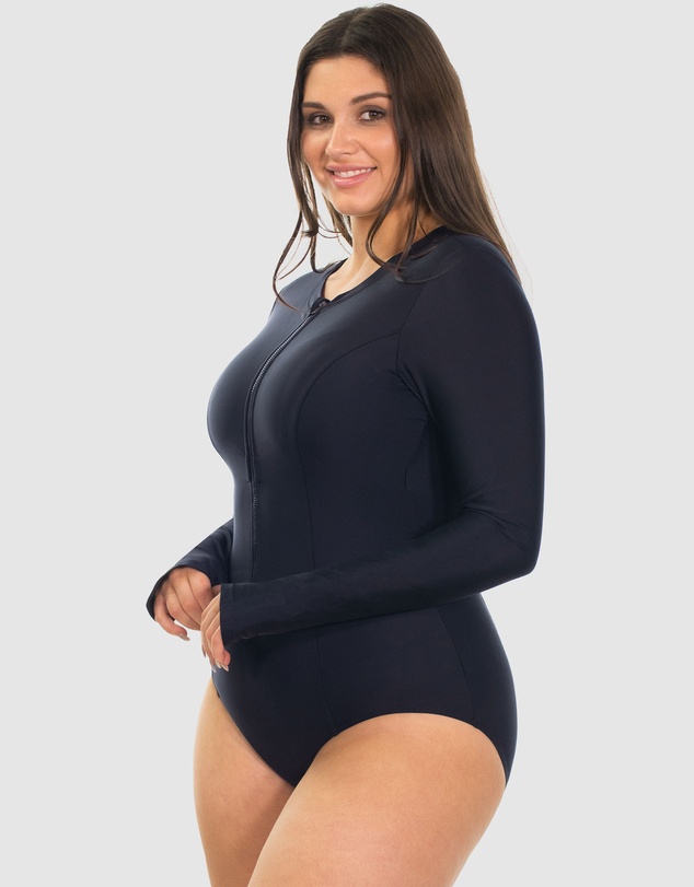 B Free Intimate Apparel - Long Sleeve One-Piece Swimsuit