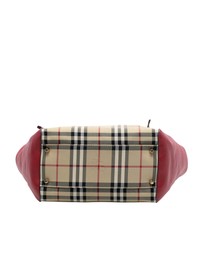 Pre-Loved by Azura Reborn - Pre-Loved Small Haymarket Check Canvas and Leather Canterbury Tote