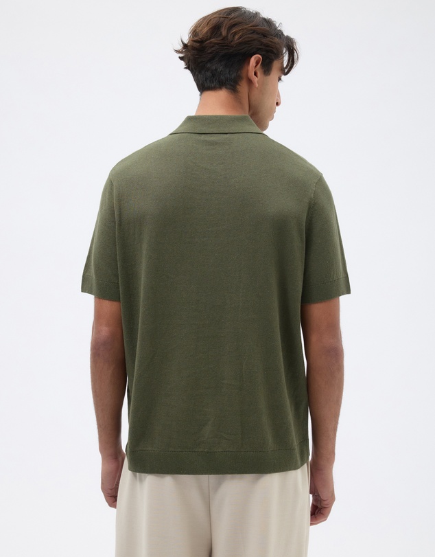 AERE - Linen Blend Knit Shirt