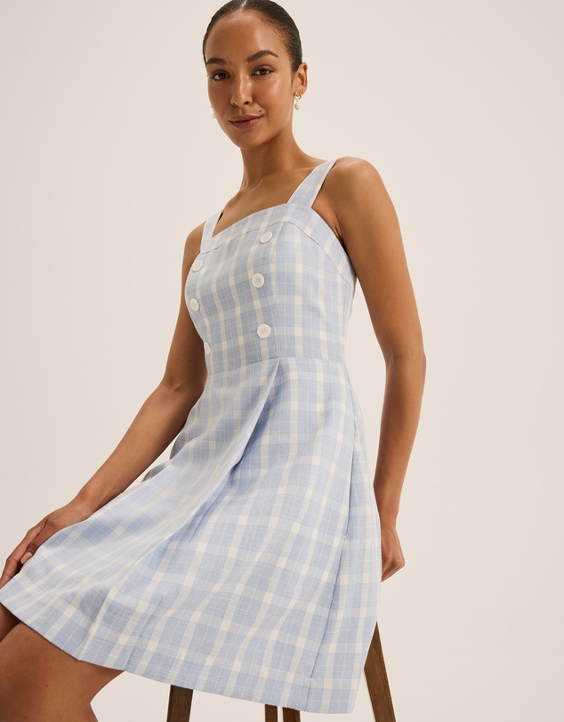 Review - Grace Check Mini Sun Dress