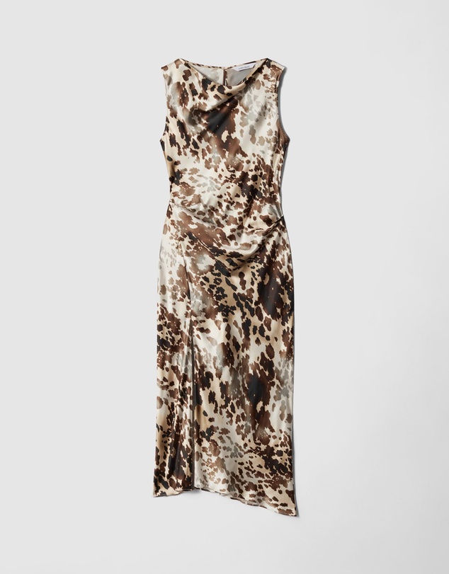 & Other Stories - Draped Satin Midi Dress