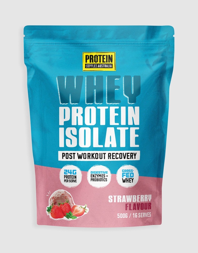 Protein Supplies Australia - Strawberry WPI (Whey Protein Isolate) - 500g
