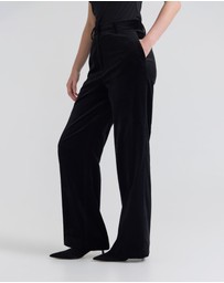 Oxford - Lydia Stretch Velvet Pants