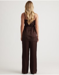 Decjuba - Laine Square Neck Lace Top