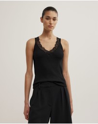 Witchery - Lace Rib Tank Top