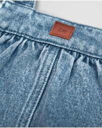 Country Road - Scallop Denim Pinafore
