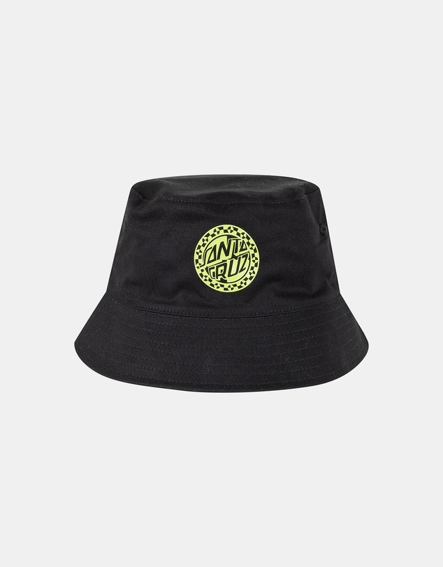 Santa Cruz - Malba Crash Dot Mono Reversible Bucket Hat - Teens