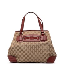 Pre-Loved by Azura Reborn - Pre-Loved Medium GG Canvas Web Dressage Tote