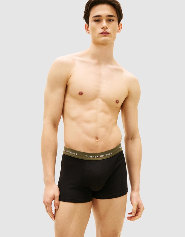 Tommy Hilfiger - 3-Pack Signature Repeat Logo Waistband Trunks