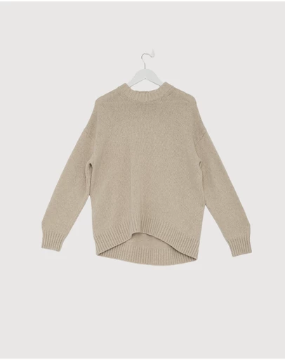 Revibe - Repaired AERE Firi Chunky Merino Wool Jumper - AU 8