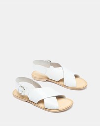 Just Because - Cleo Leather Slingback Flats