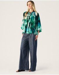 MOS The Label - Verdant Print Blouse