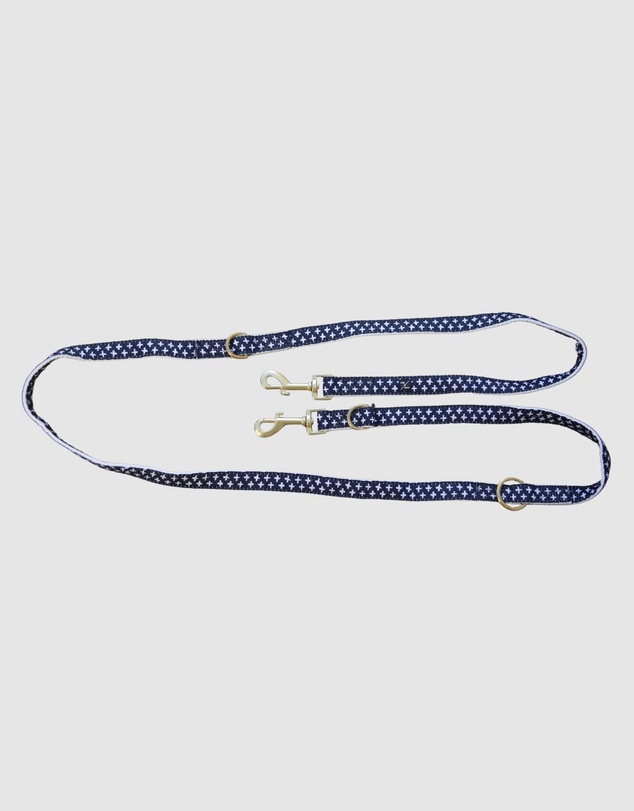 Mog & Bone - Multi-Function Hemp Dog Lead - Navy Cross