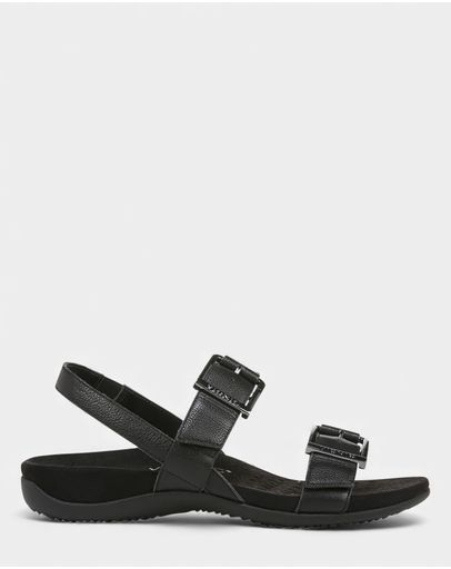 Black Tumbled Leather