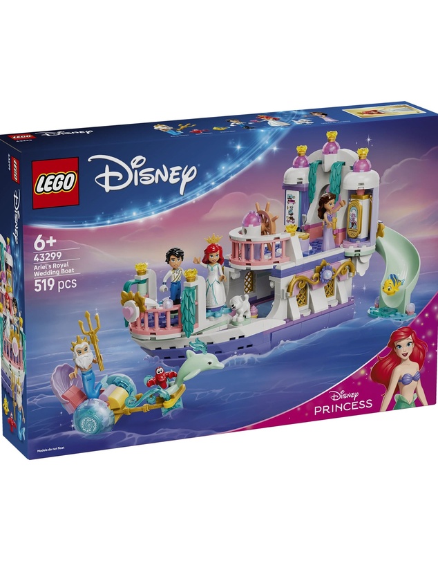 LEGO - 43299 Ariel's Royal Wedding Boat