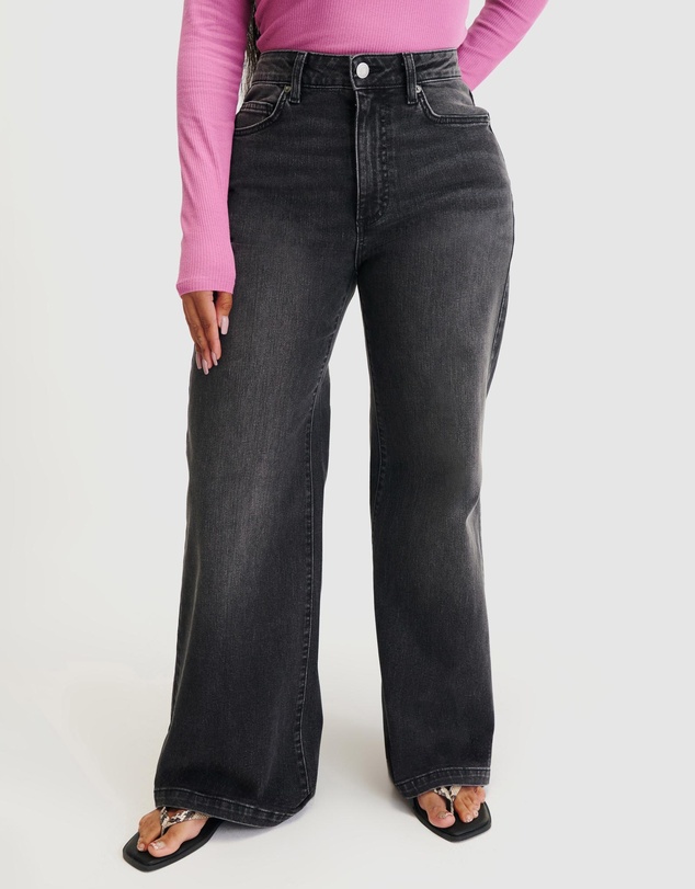 Cotton On - Curvy Stretch Wide Jeans