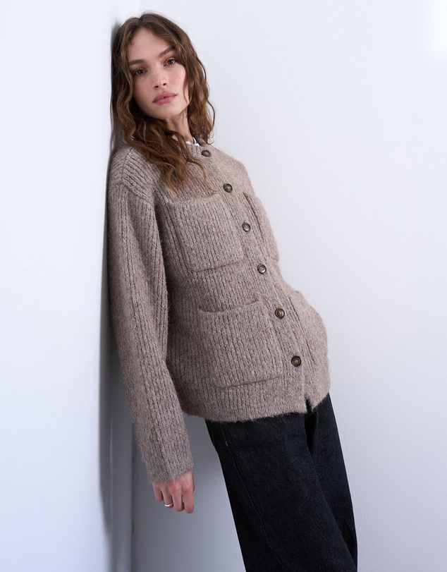 TOPSHOP - Topshop Knitted Double Pocket Jacket