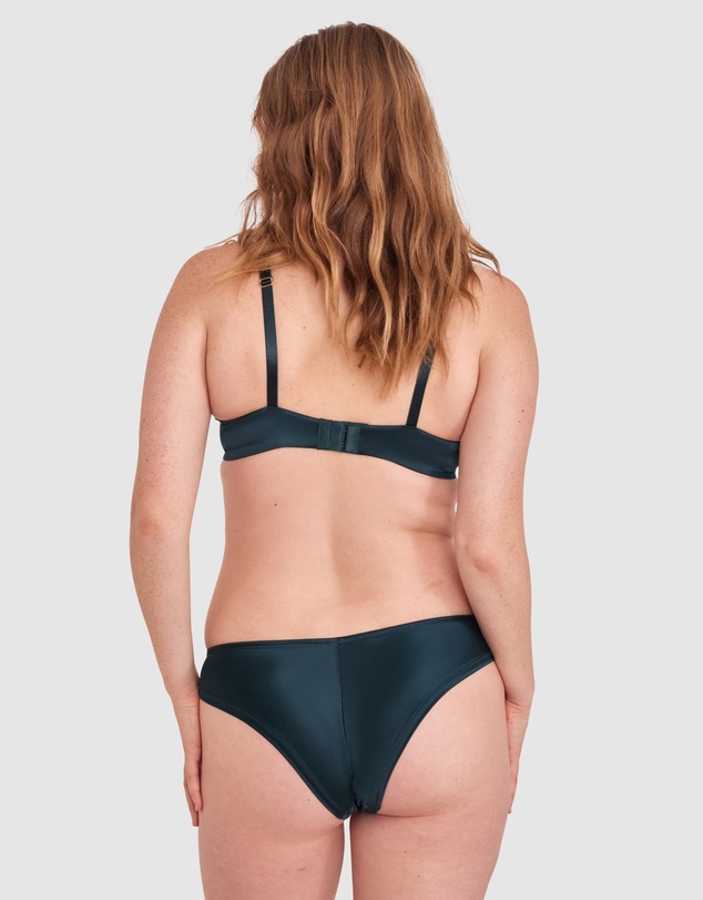 Bras N Things - Rosaria Brazilian Knicker-Dark Green