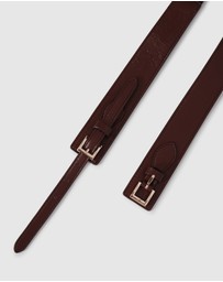 Belle & Bloom - London Fog Leather Waist Belt