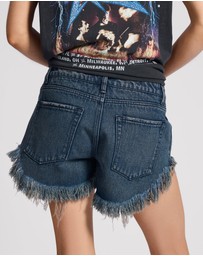 ONE TEASPOON - Bonitas Low Waist Denim Shorts - Fox Black