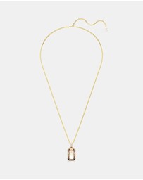 Swarovski - Millenia Pendant, Octagon Cut, Caramel, Gold-tone-Plated