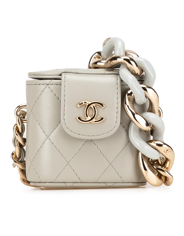 Pre-Loved by Azura Reborn - Pre-Loved Mini Lambskin Elegant Chain Vanity Case