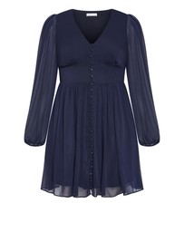 City Chic - Serina V Neck Mini Dress