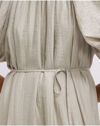 The Fated - Noa Puff Sleeve Midi Dress