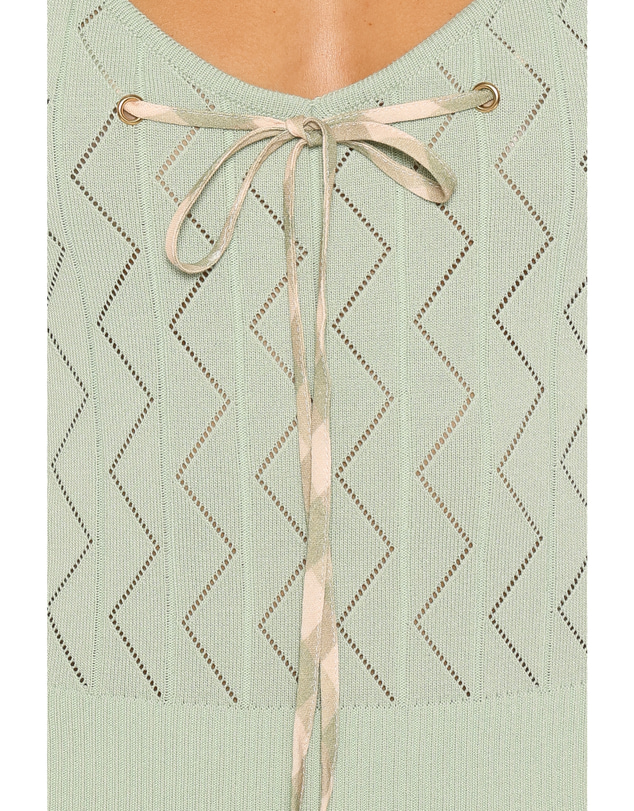 Petal & Pup - Tucker Pointelle Knit Top - Sage Green