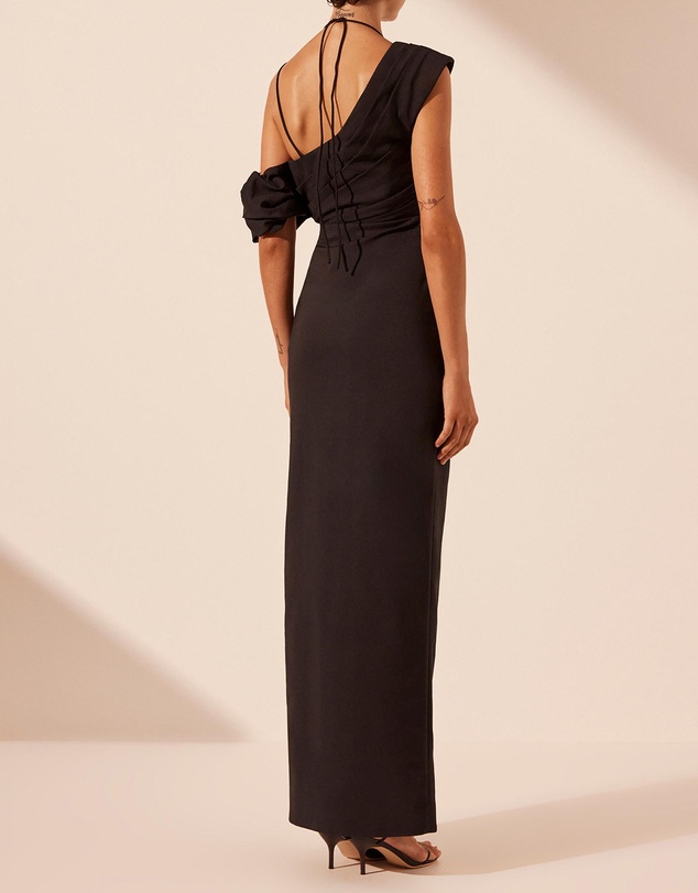 Shona Joy - Lani Asymmetrical Draped Maxi Dress