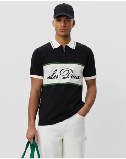 Les Deux - Knitted Zipper Polo