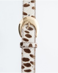 & Other Stories - Cow-Print Leather Belt