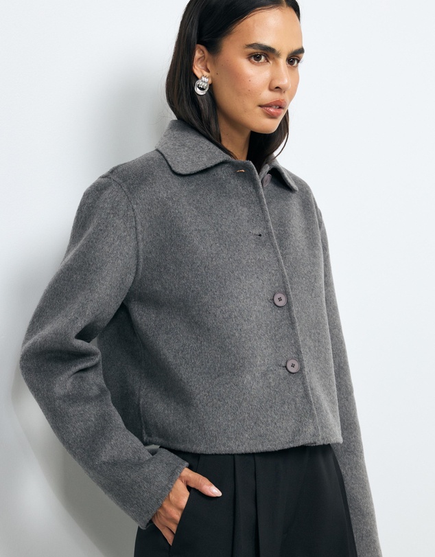 AERE - Lola Double Faced Wool Blend Coat