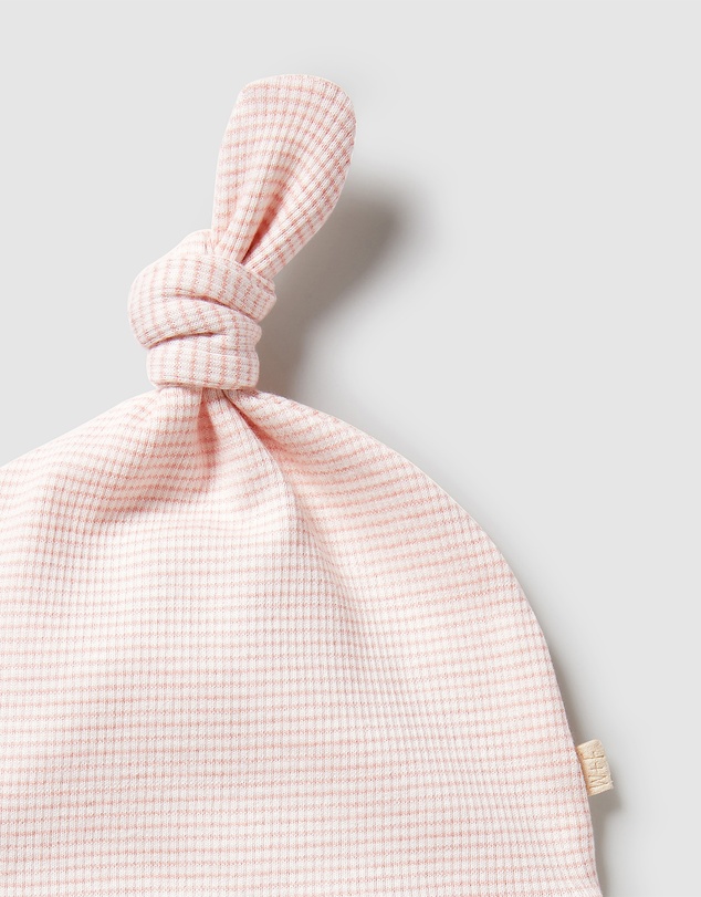 Wilson & Frenchy - Organic Stripe Rib Knot Hat - Babies