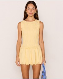 MINKPINK - Ciel Shirred Bubble Mini Dress