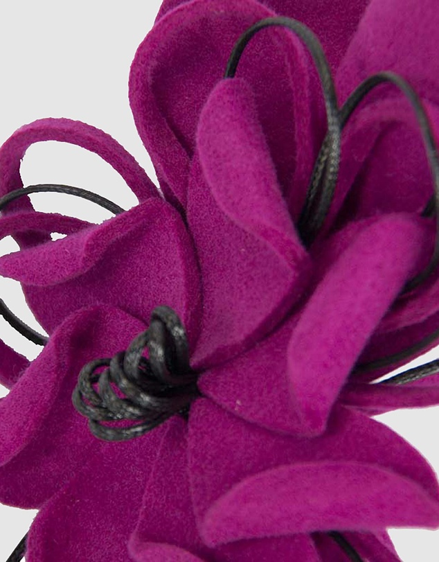 Max Alexander - Felt Fuchsia Flower Winter Racing Fascinator