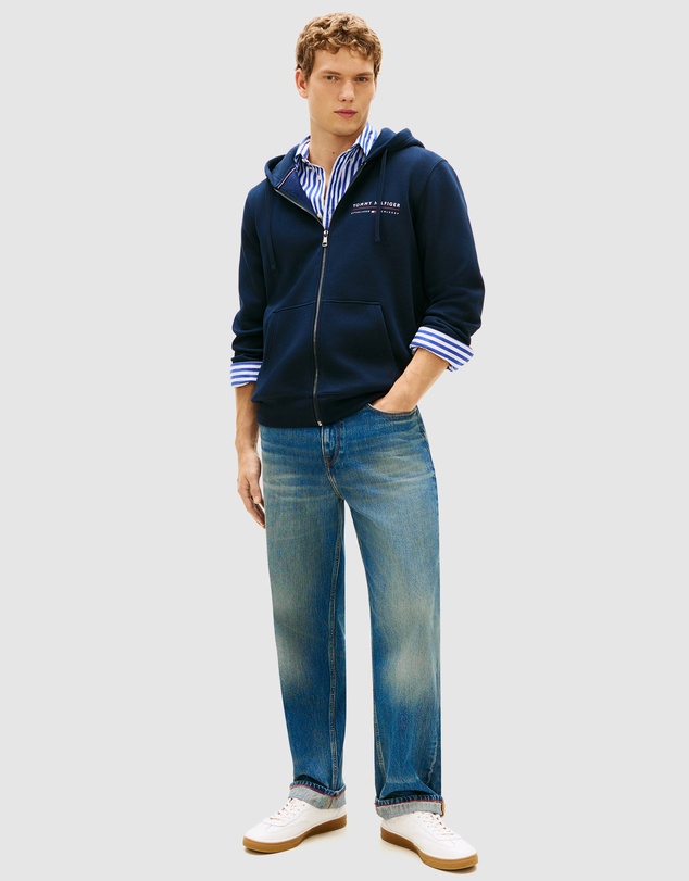 Tommy Hilfiger - Logo Terry Zip-Thru Hoody