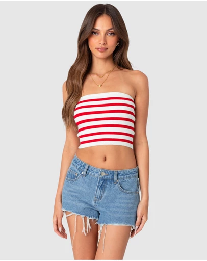 EDIKTED - Lexi Ribbed Tube Top