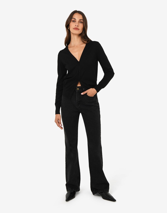 Forcast - Nicolette V-Neck Knit Cardigan