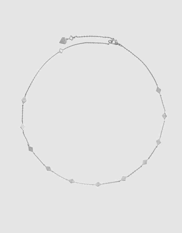 Wanderlust + Co - Zyia Silver Choker Necklace