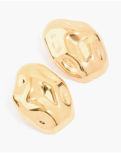 Lovisa - Waterproof Gold Plated Stainless Steel Pebble Stud Earrings