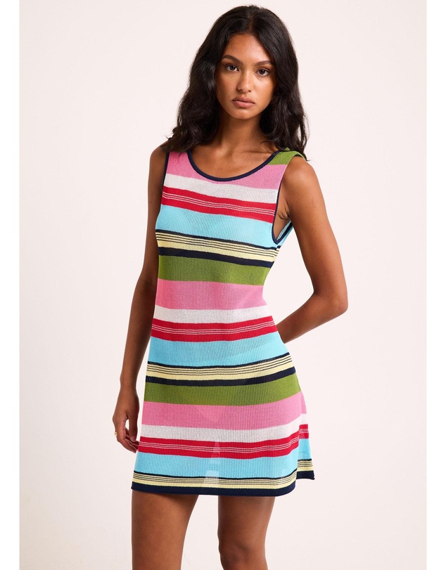 Subtitled - Alicante Stripes Knit Mini Dress