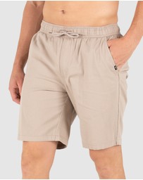 UNIT - UNIT Pivot Mens Elastic Waist Chino Shorts