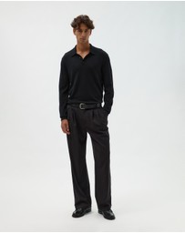 AERE - Merino Wool Knit Polo