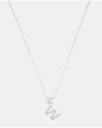 Georgini - Georgini Luxury Letters W Initial Pendant Silver