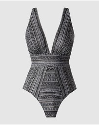 Miraclesuit Swimwear  - Elysium Odyssey Plunge Tummy Control Shaping Swimsuit